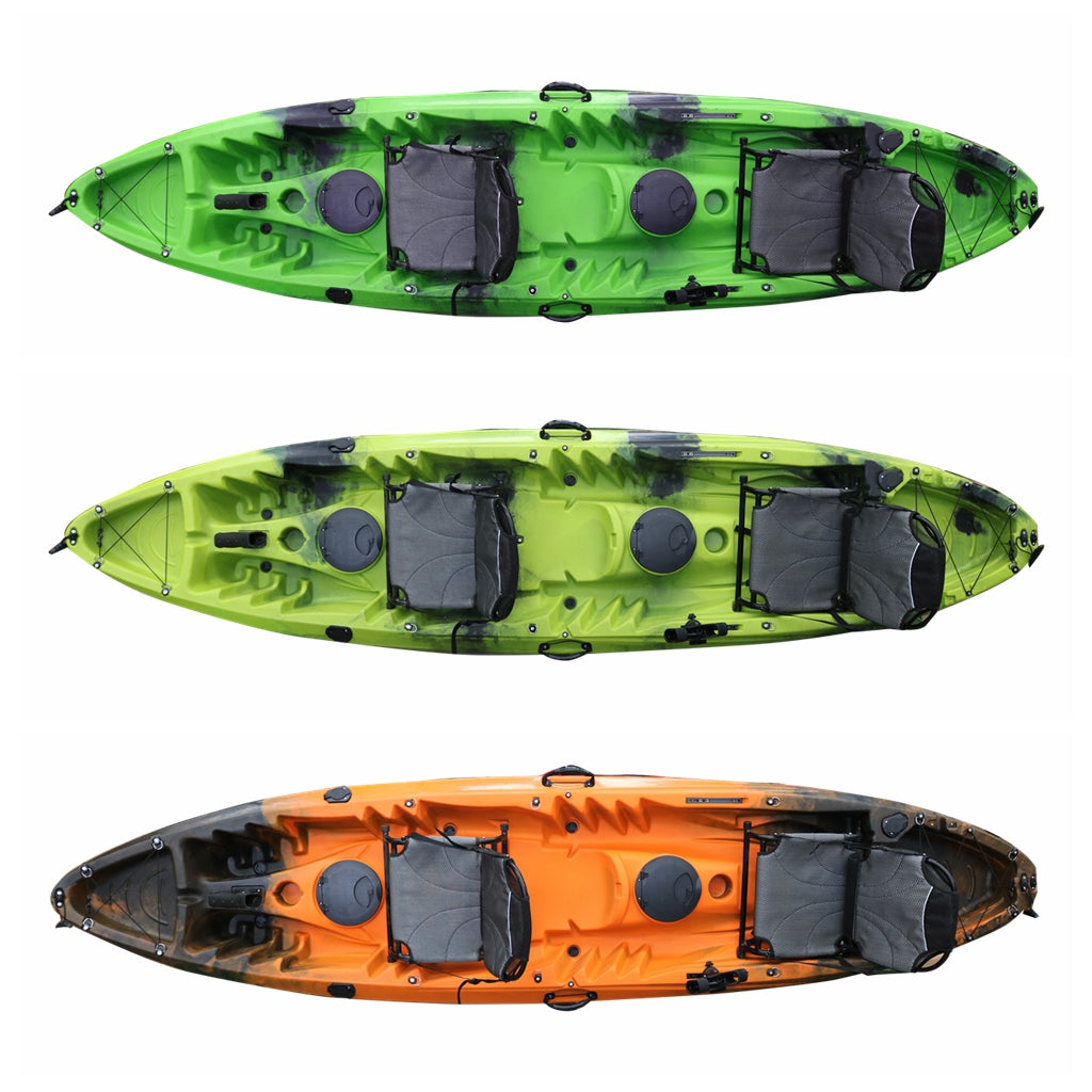 12ft Two Adults And One Kid Family Fishing Kayak-HAPPINESS II