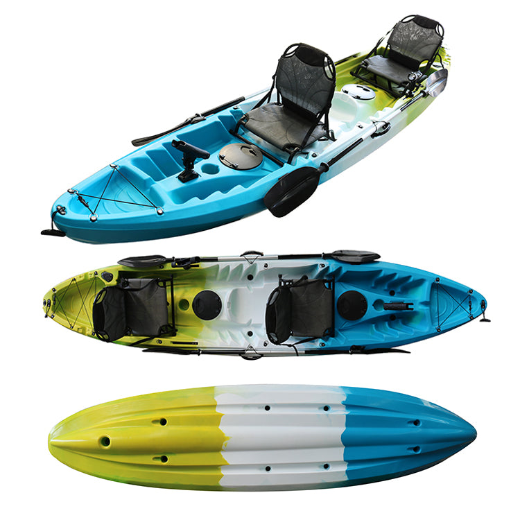 12ft Two Adults And One Kid Family Fishing Kayak-HAPPINESS II