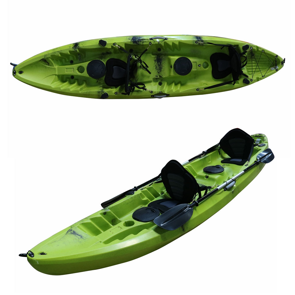 12ft Two Adults And One Kid Family Fishing Kayak-HAPPINESS III