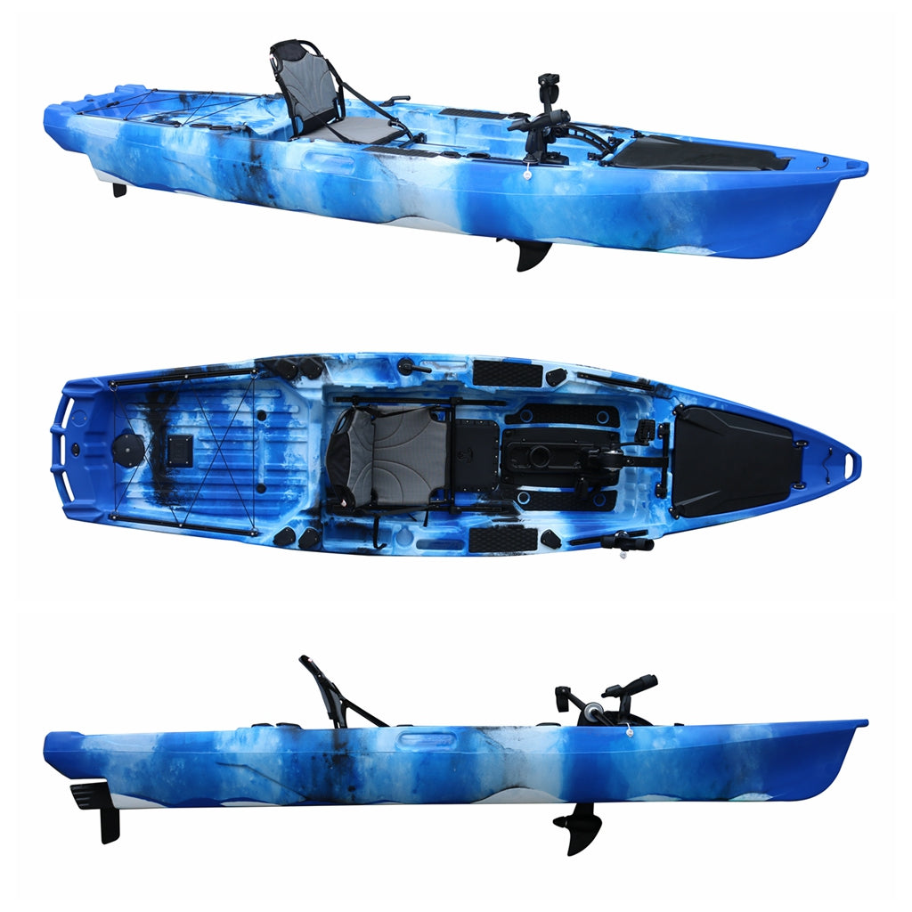 12.9ft Single Dual Purpose Pedal Kayak-HARMAN VK-40