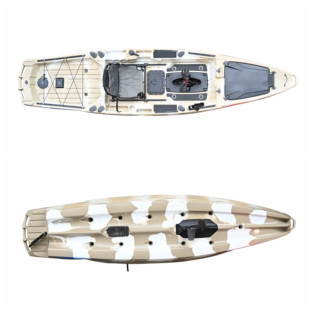 12.9ft Single Dual Purpose Pedal Kayak-HARMAN VK-40