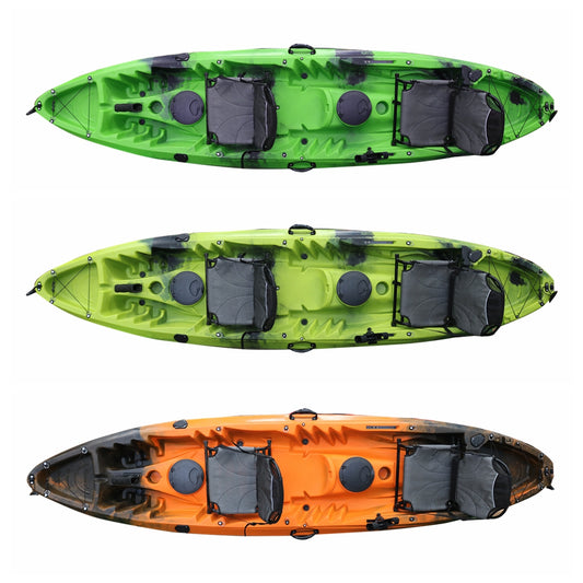 12ft Two Adults And One Kid Family Fishing Kayak-HAPPINESS II