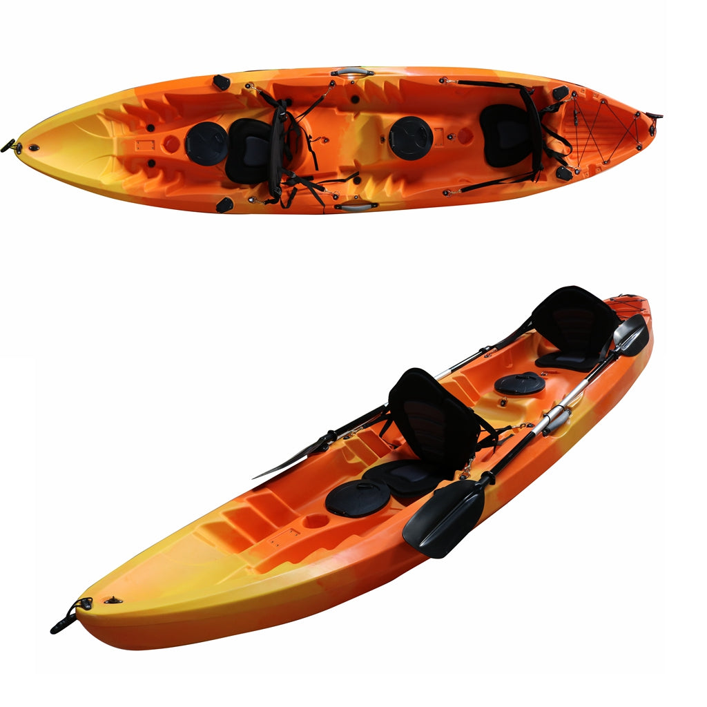 12ft Two Adults And One Kid Family Fishing Kayak-HAPPINESS III