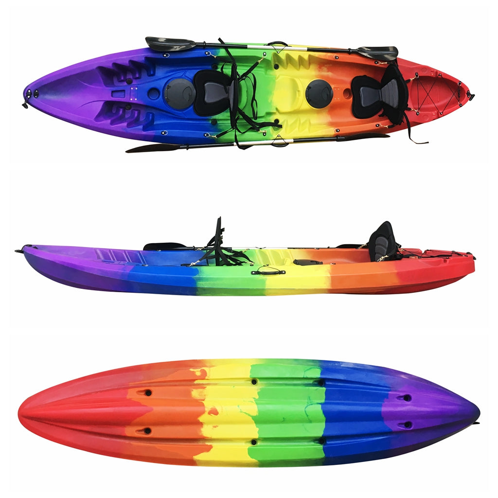 12ft Two Adults And One Kid Family Fishing Kayak-HAPPINESS