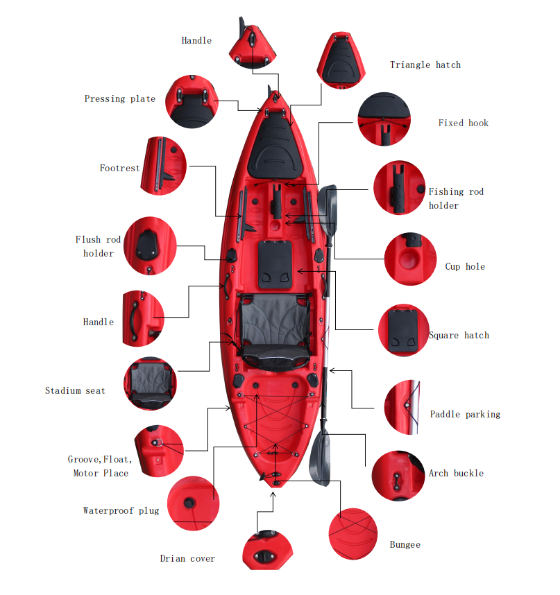 9.3ft Single Sit On Top/Fishing Kayak-CODIA