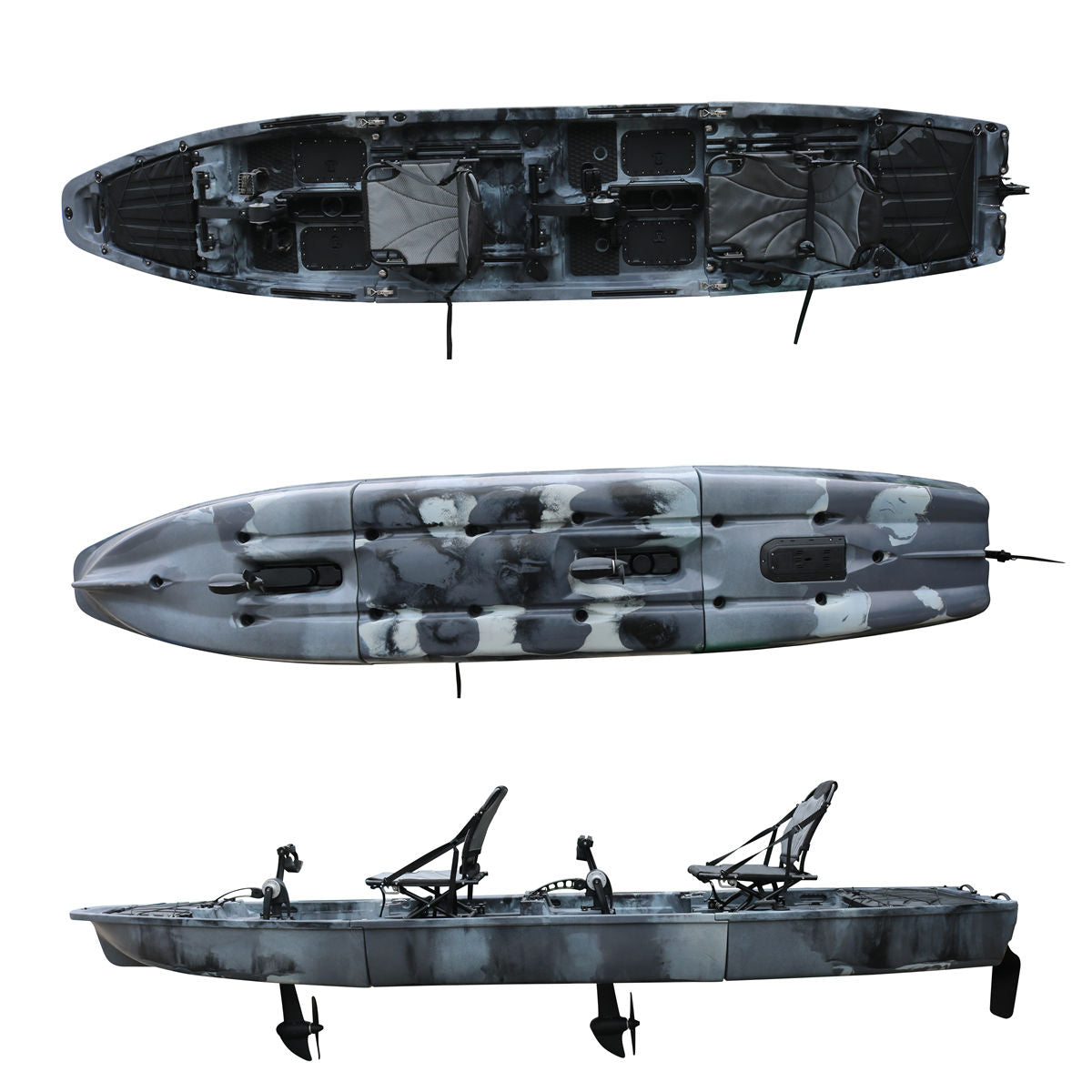 14.1ft Double/Single Modular Kayak-KINGFISHER VK46