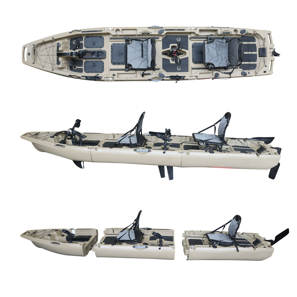 13.8ft Single/Double Modular Kayak-CROON II VK-38 II