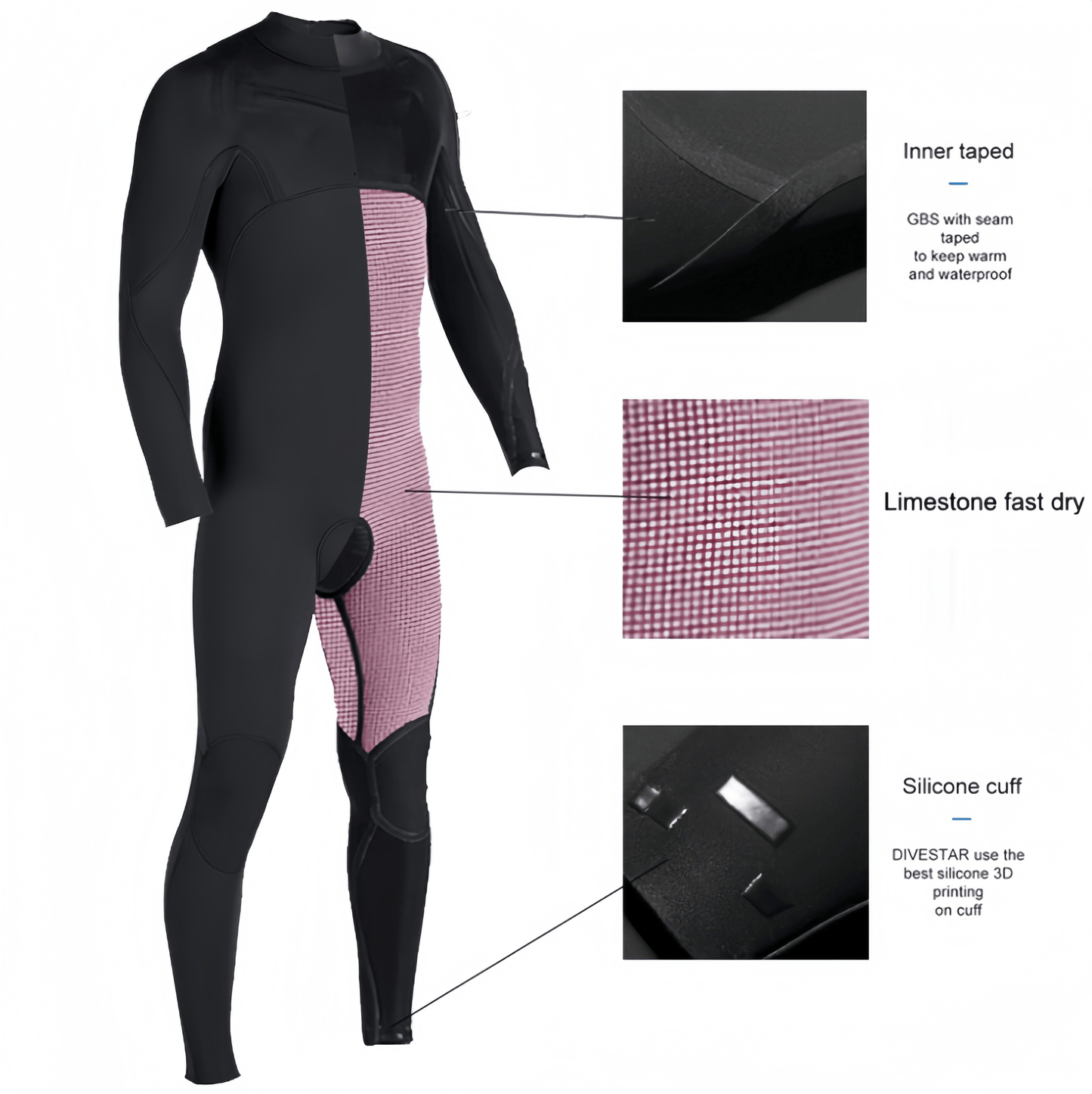 Neoprene Waterproof Surfing Wetsuit